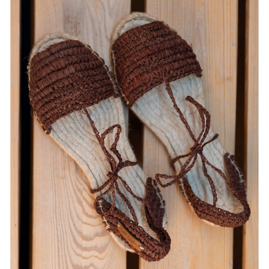 Alpargata de rafia modelo Ibiza