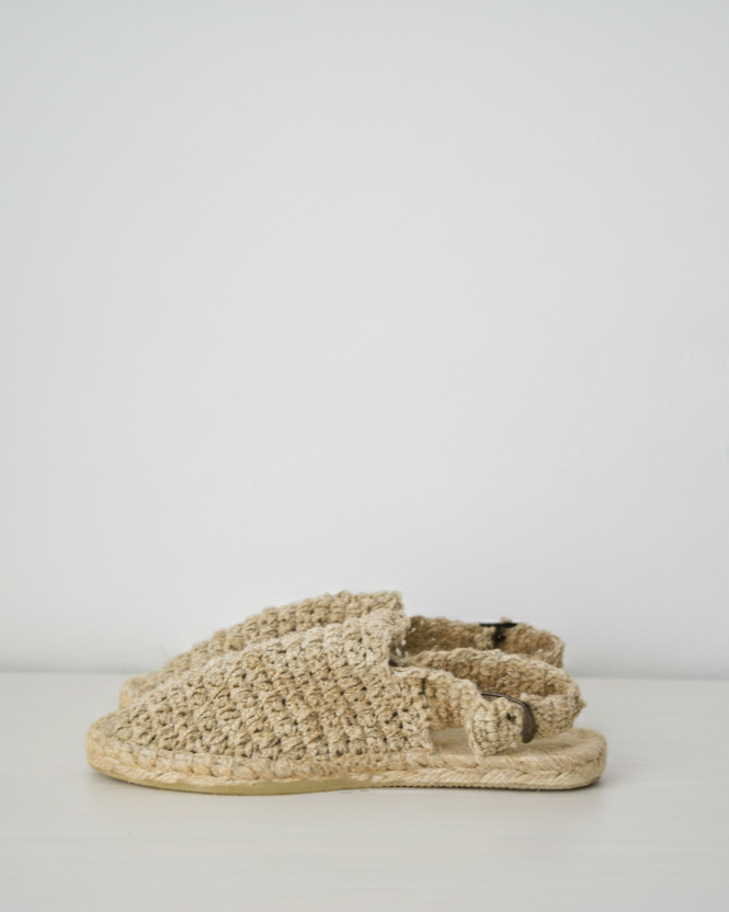 Alpargata de cáñamo modelo Tebas