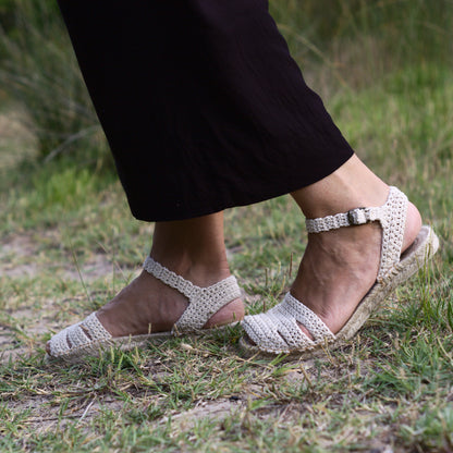 Sandalia de algodón modelo Roma