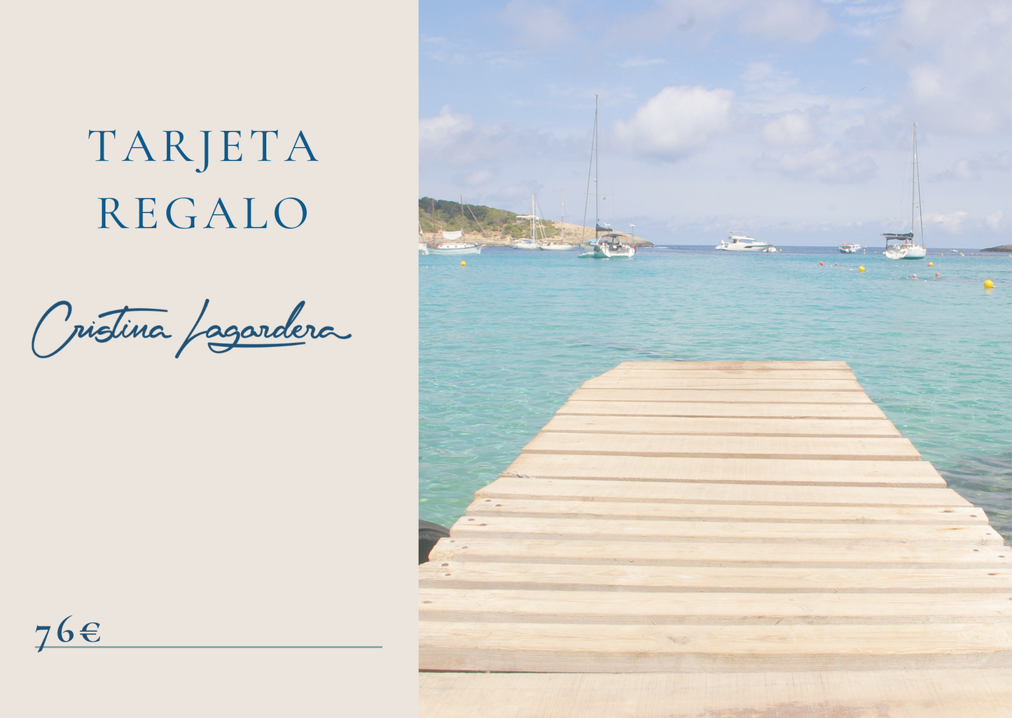 tarjeta regalo 76€